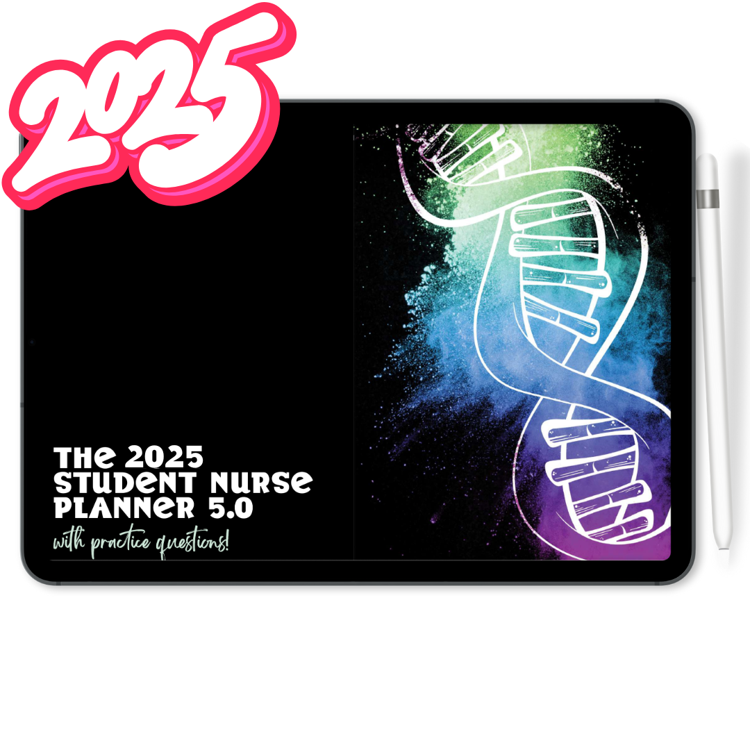 2025 Jan-Dec DIGITAL Student Nurse Planner 5.0 with the NEW Student Review Content