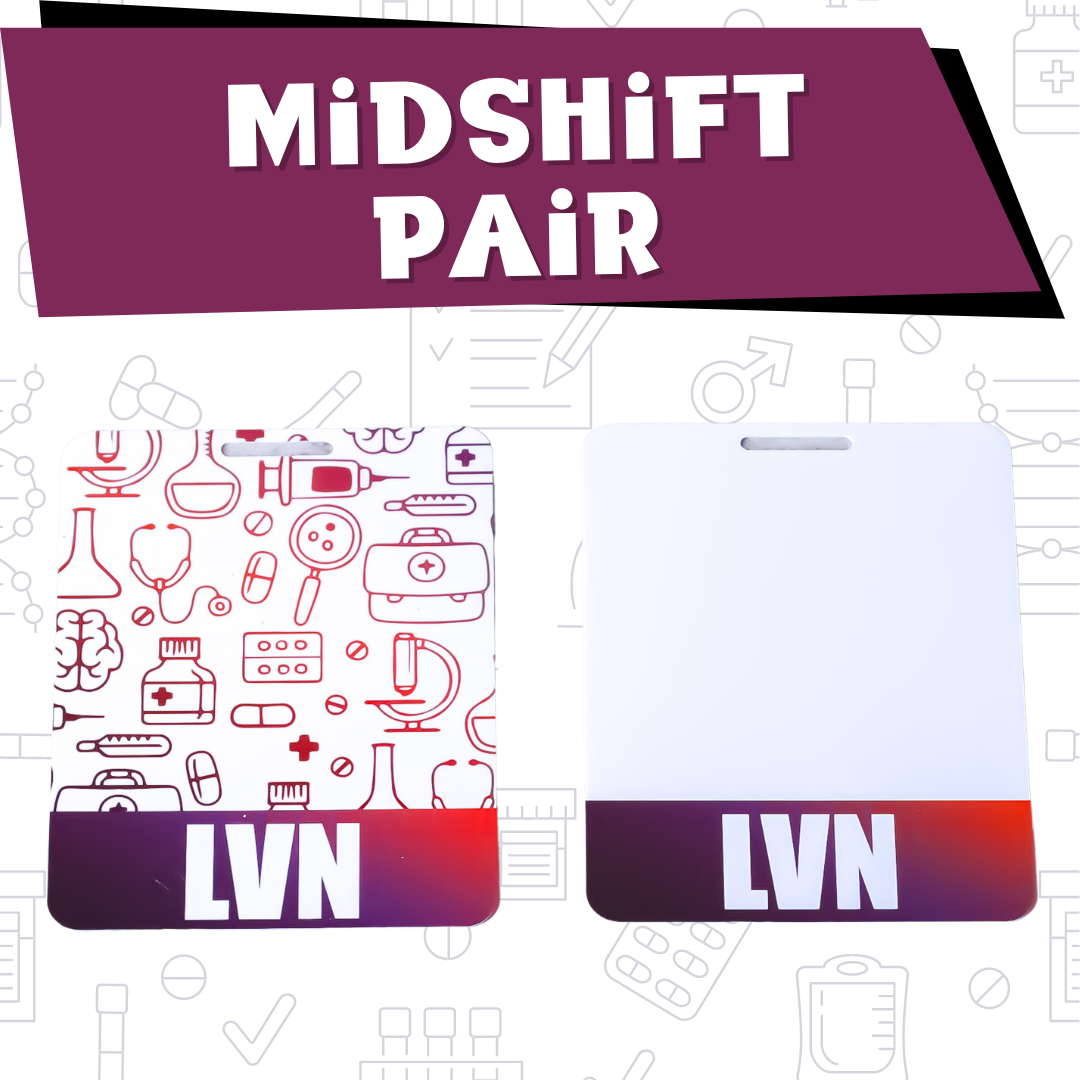 LVN Badge Buddies Midshift Pair