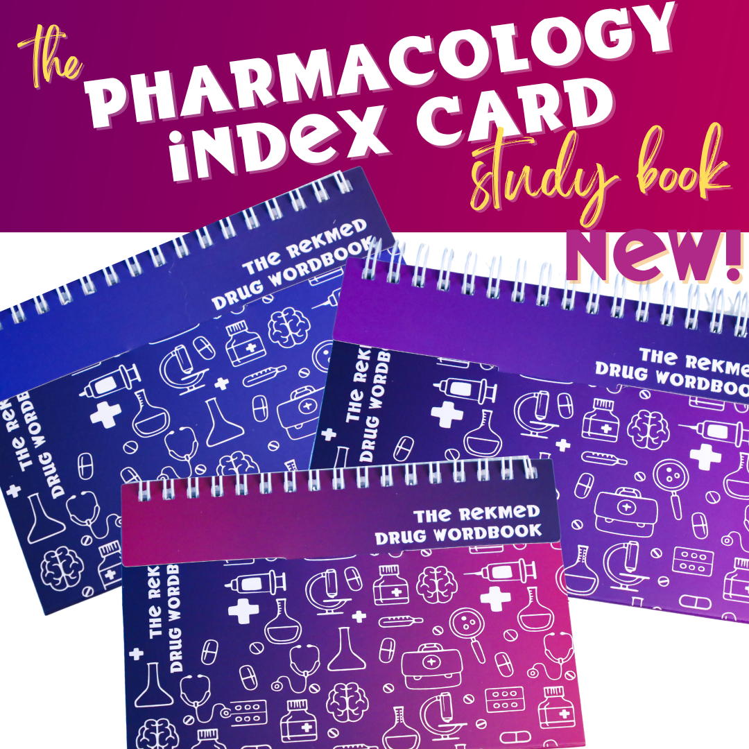 Pharmacology Index Card Study Book