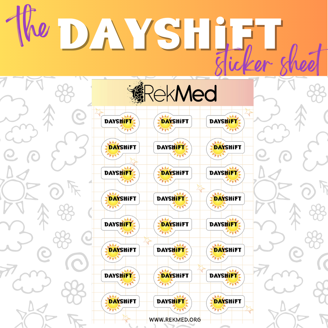 Dayshift Sticker Sheet
