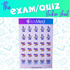 Exam & Study Sticker Sheets