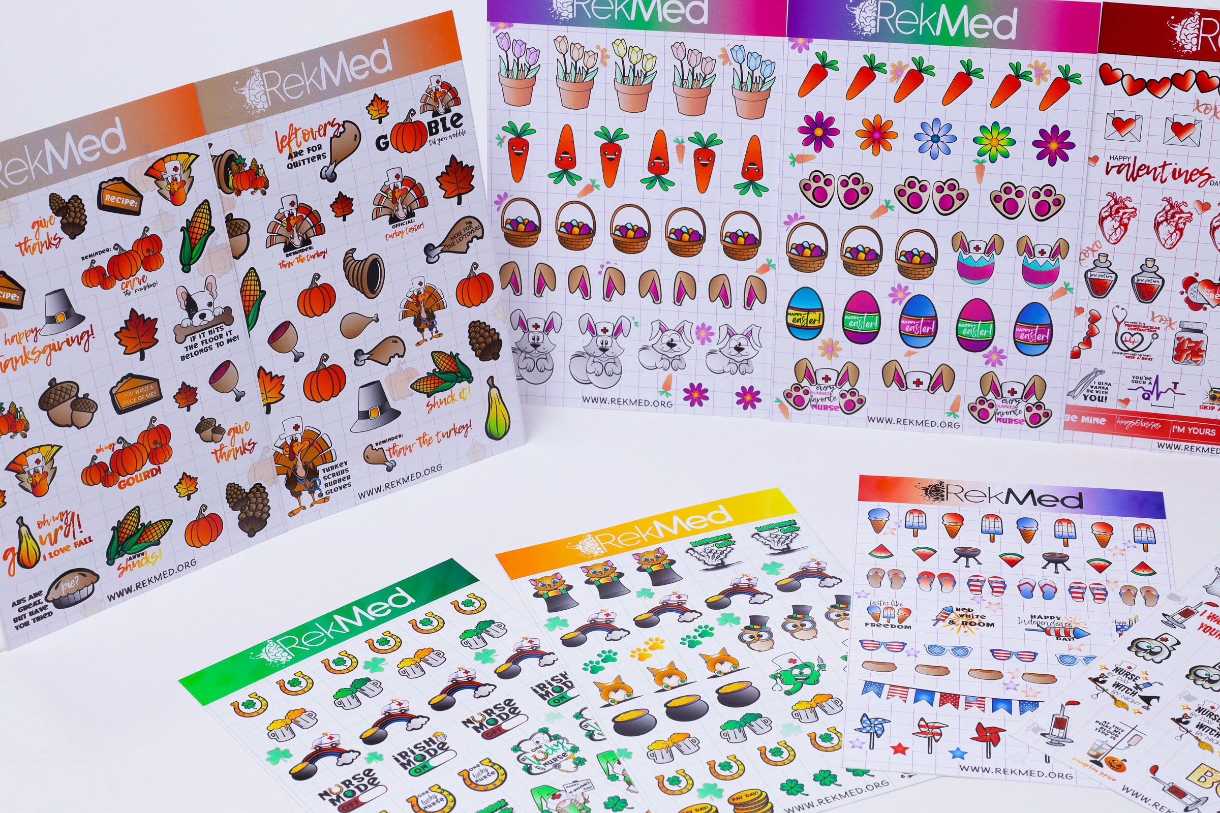 Holiday Sticker Sheet Pack of 13