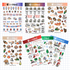 Holiday Sticker Sheet Pack of 13