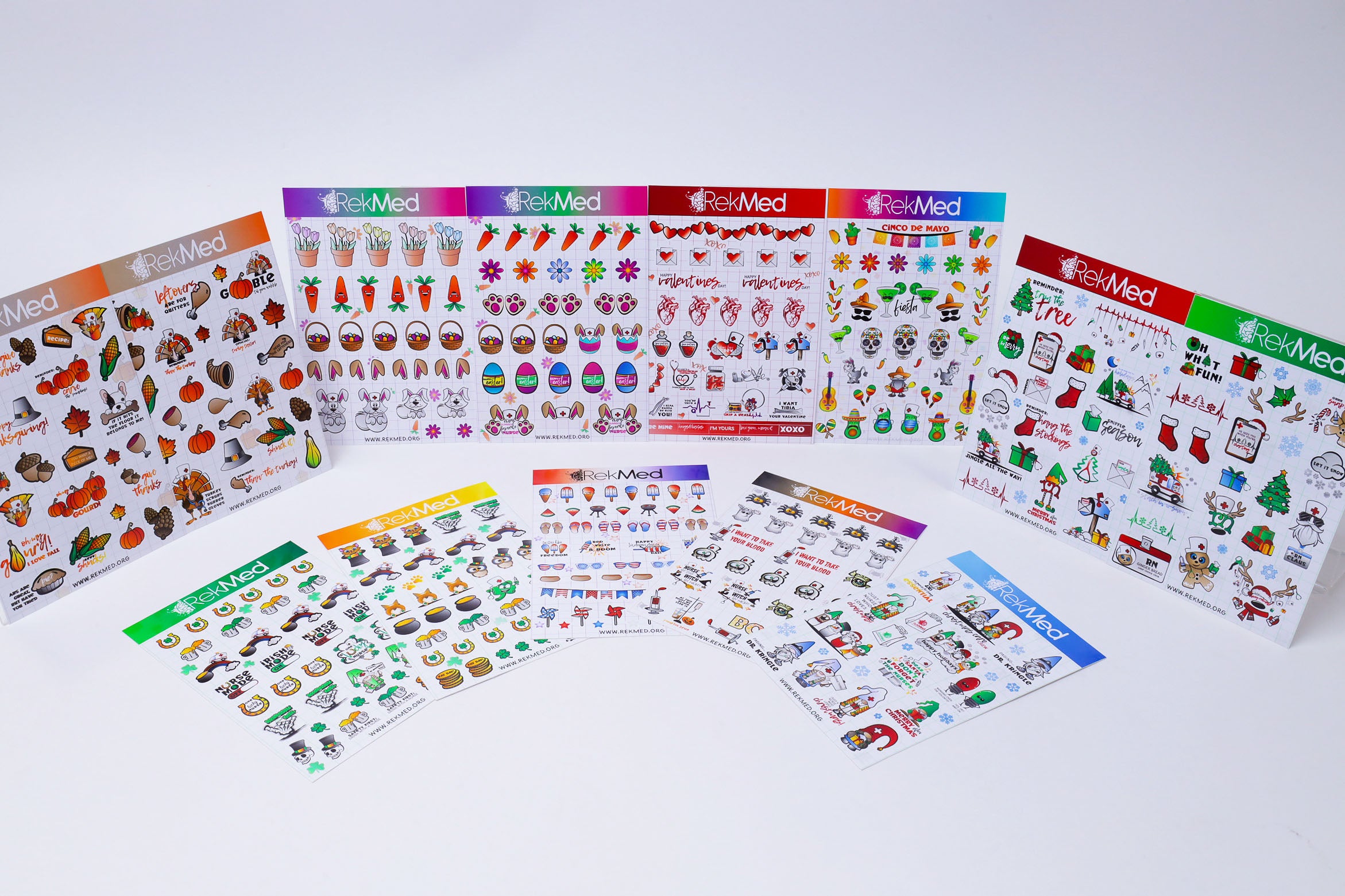 Holiday Sticker Sheet Pack of 13