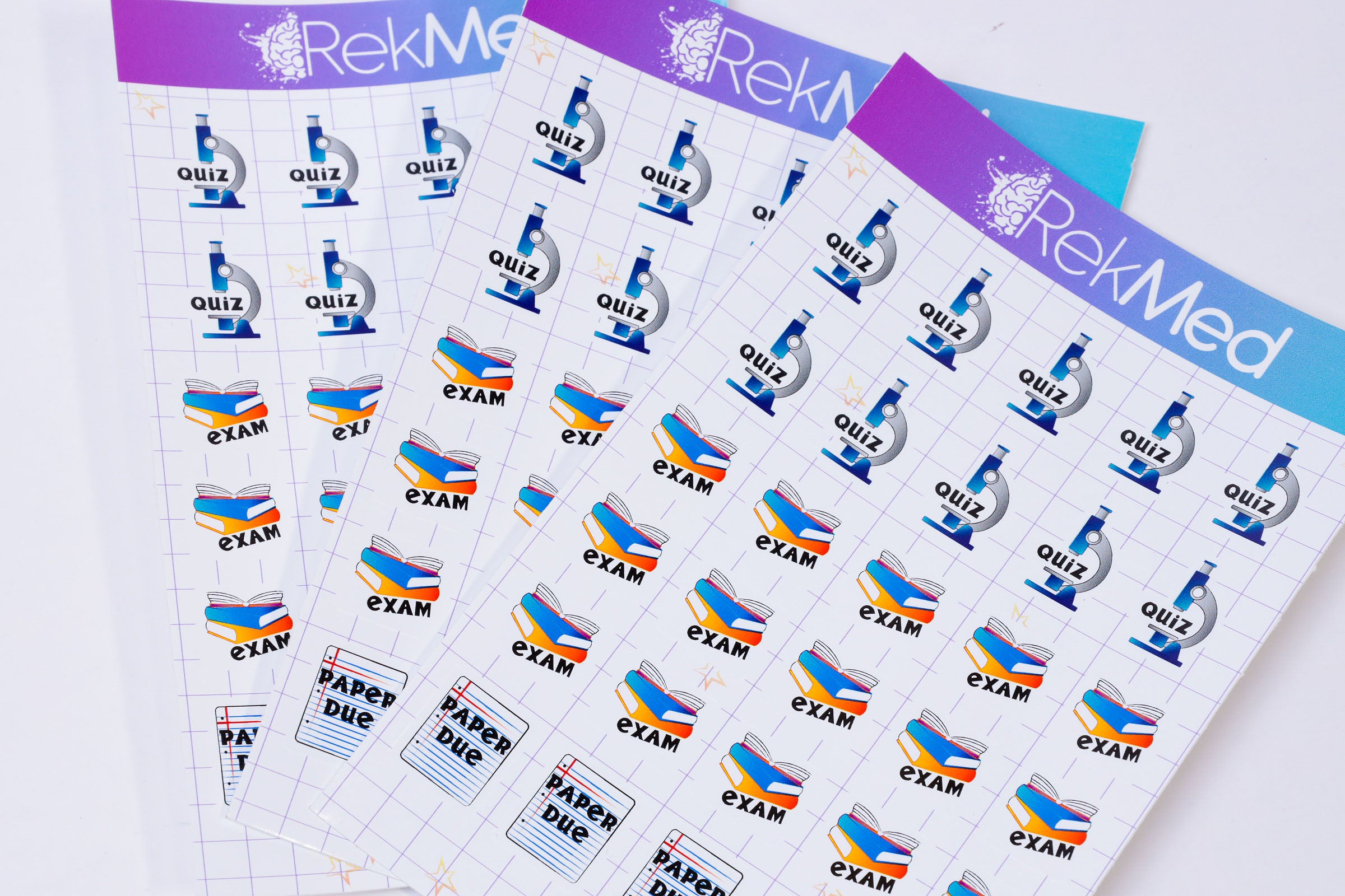 Exam & Study Sticker Sheets