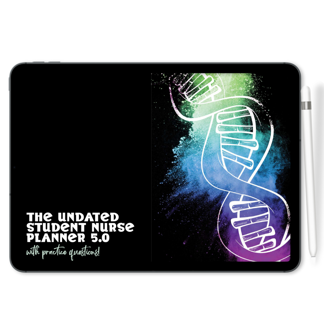 UNDATED DIGITAL Student Nurse Planner 5.0 with the NEW Student Review Content