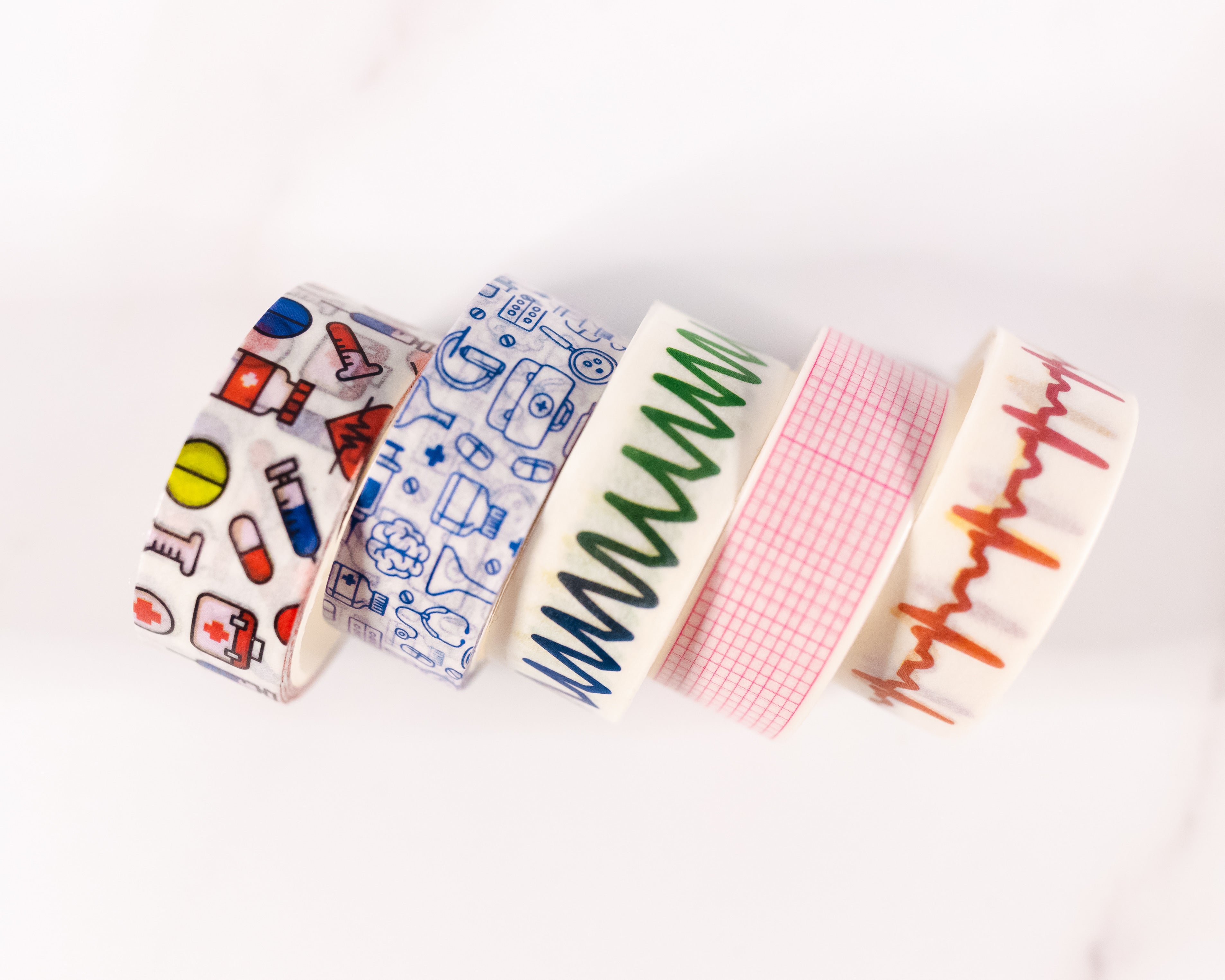 Nurse / Medical Washi Tape Bundle (8 Rolls)