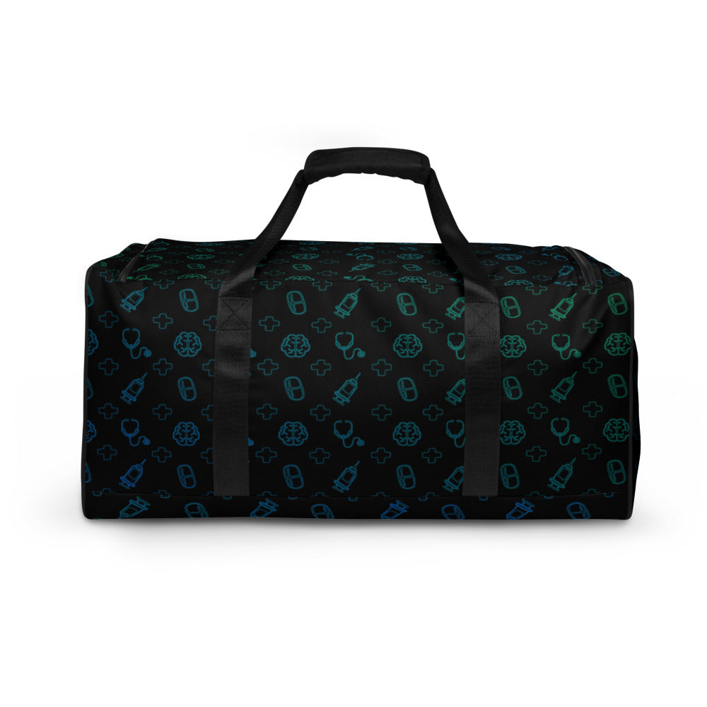 It's a Great Day to Save Lives Duffle Bag - Green & Blue