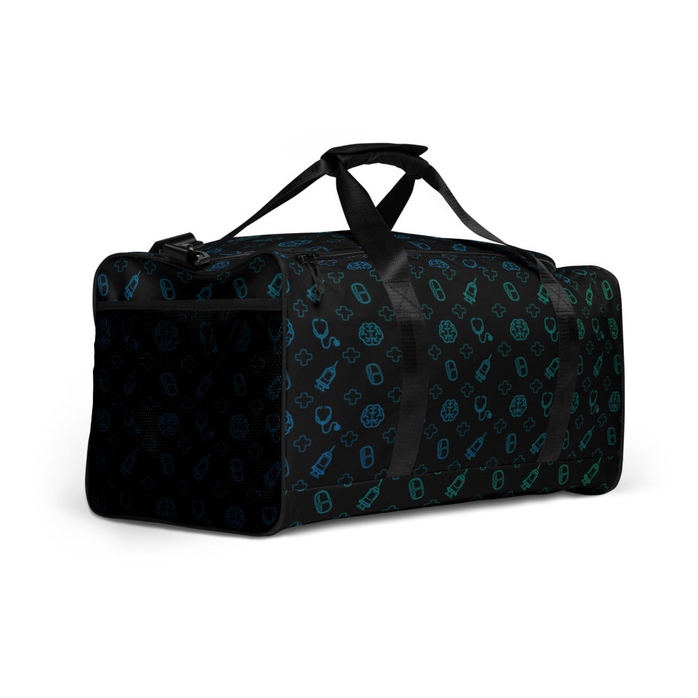It's a Great Day to Save Lives Duffle Bag - Green & Blue