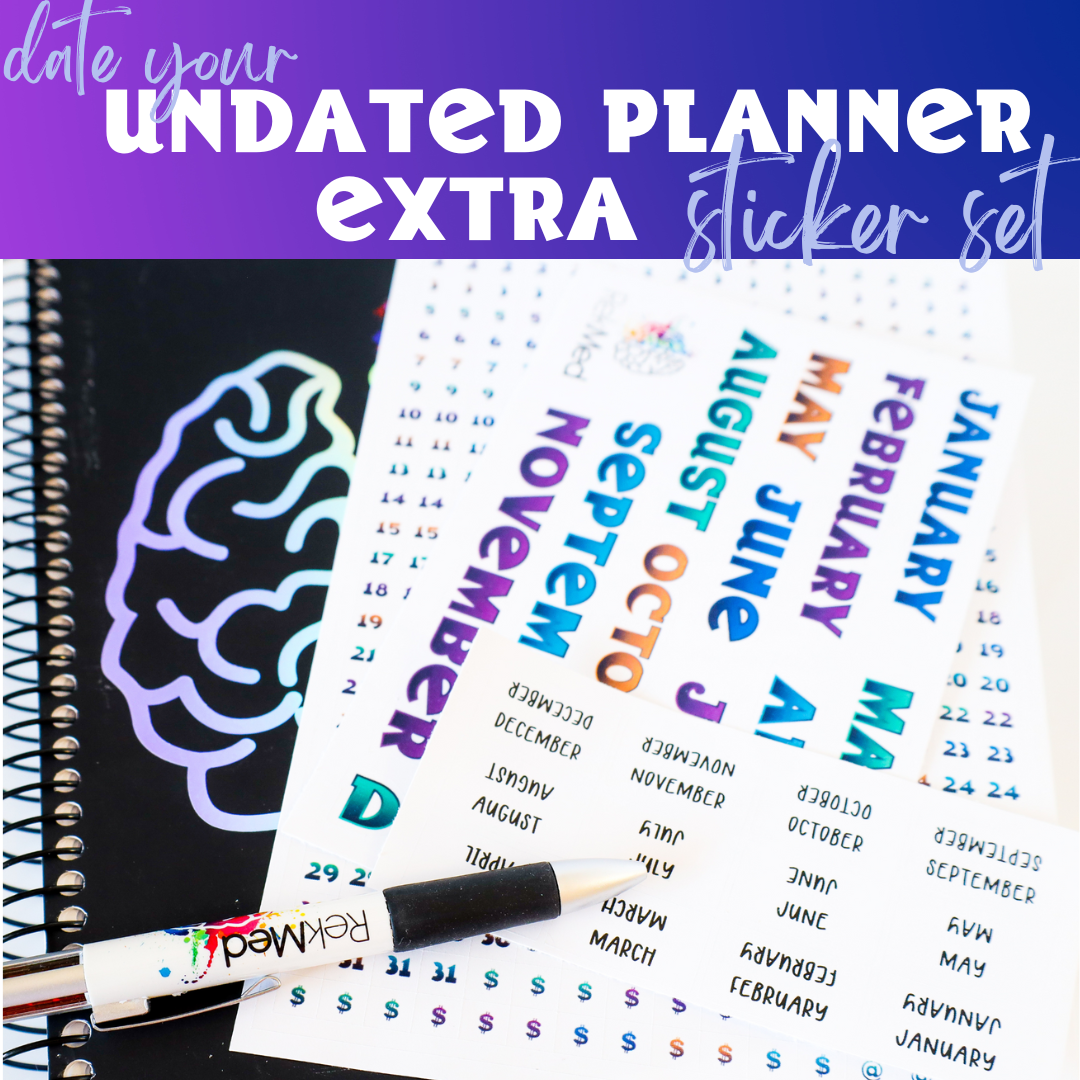 2 Sticker Sheets to Date your Undated Planner!