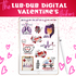 Digital Valentines Day Medical Stickers