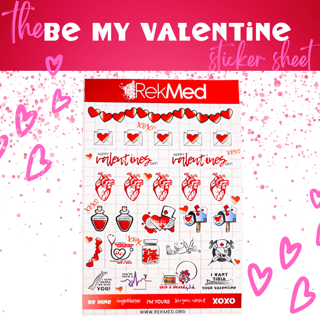 Be My Valentine Sticker Sheet