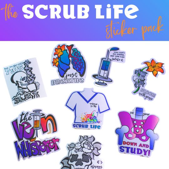 Scrub Life Sticker Pack