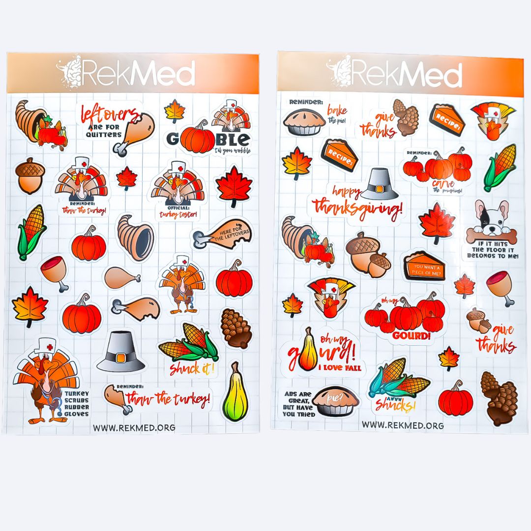 Turkey-Scrubs & Rubber Gloves Sticker Collection