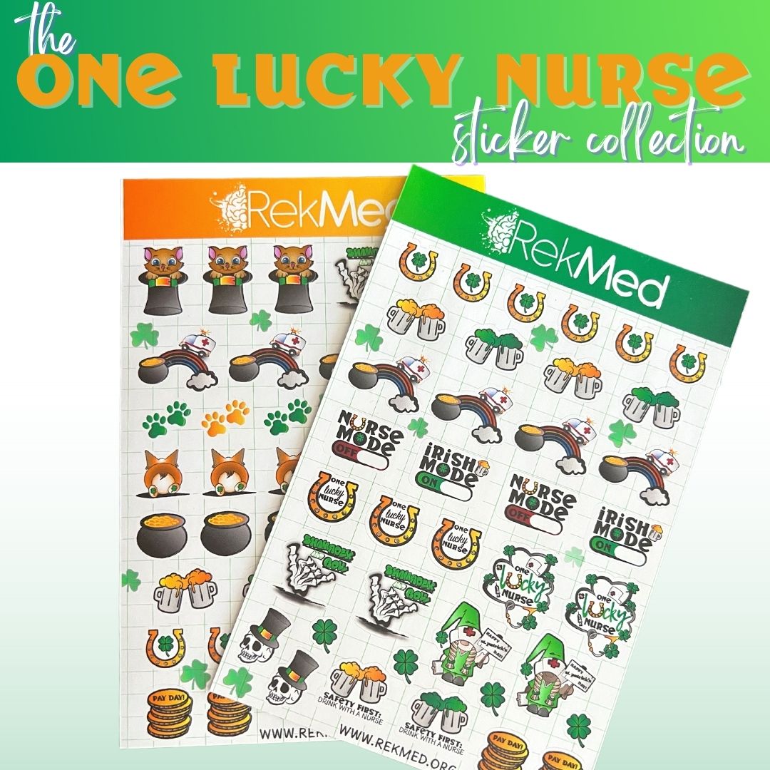 The One Lucky Nurse Sticker Sheet