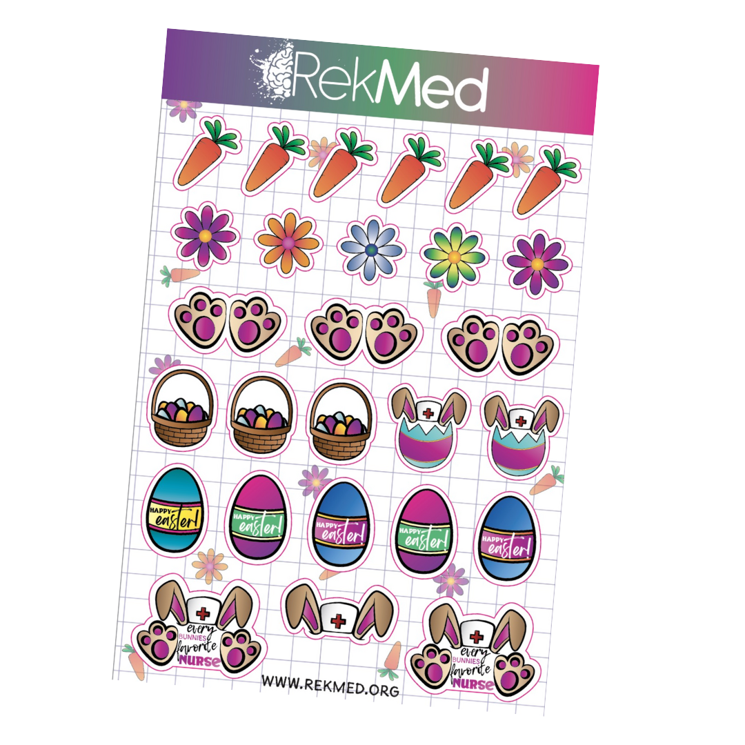 Every Bunny's Favorite Nurse Easter Sticker Sheet