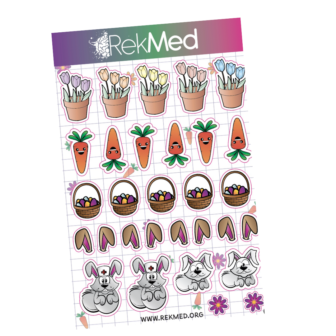 Every Bunny's Favorite Nurse Easter Sticker Sheet