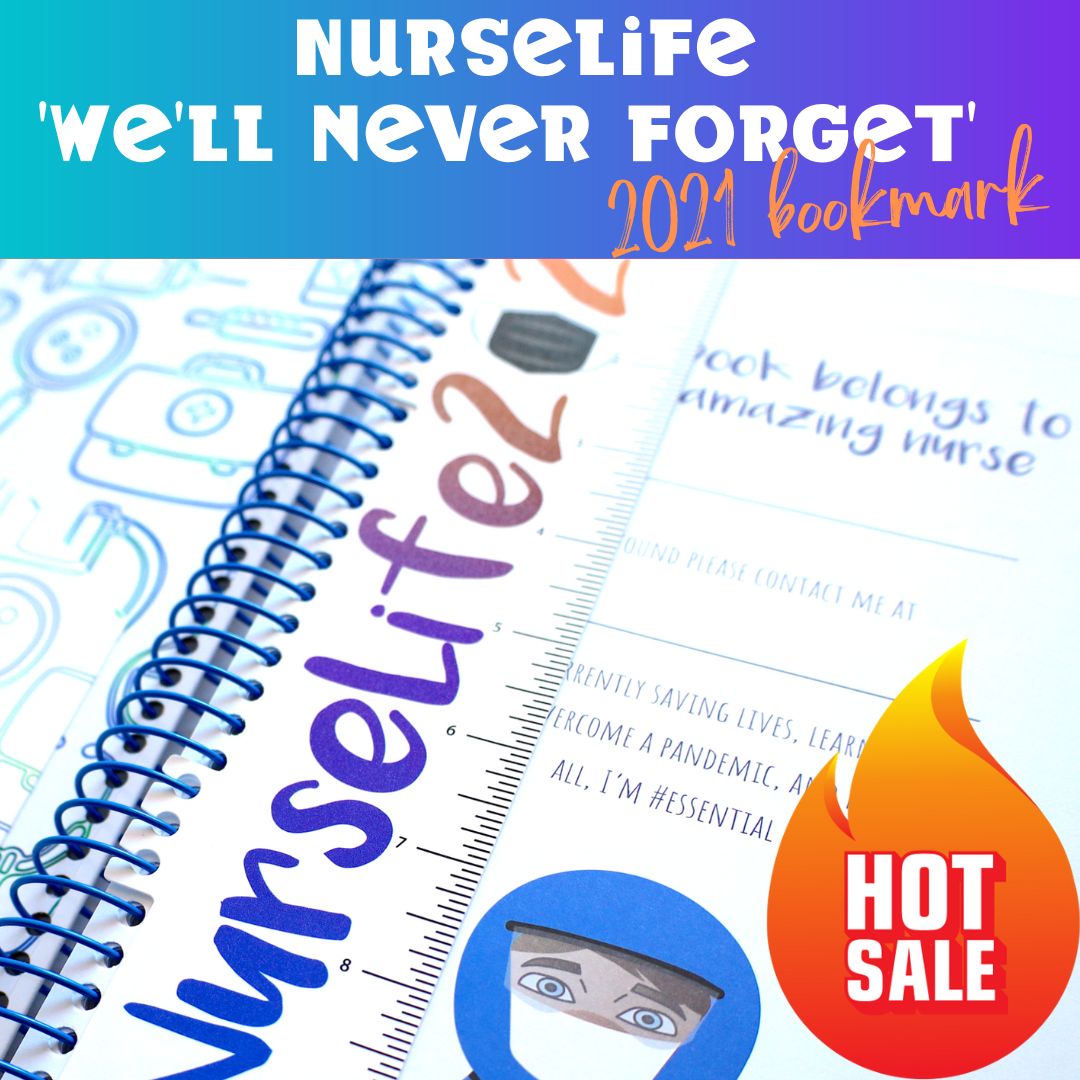 NurseLife 'we'll never forget' 2021 bookmark!